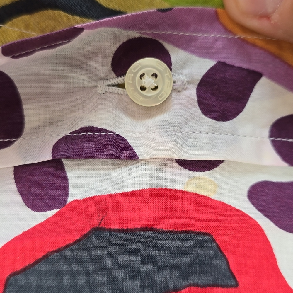 Etro Multicolor Geometric Pattern Button Down Shi… - image 5